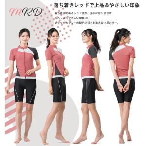 レディース フィットネス水着 袖付きセパレート...の詳細画像5