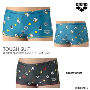メンズボックス 競泳練習用水着 arena アリーナ DISNEY ディズニー AS6SWM53M