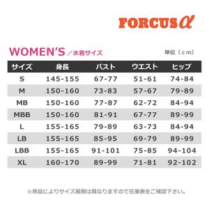 女性保温水着 ショートジョン FORCUSα ...の詳細画像3