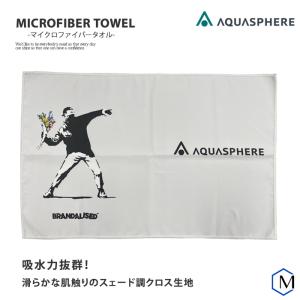 マイクロファイバータオル／吸水 AQUASPHERE（アクアスフィア）バンクシーズ BANKSY'S GRAFFITI Flower BOMBER｜mizugi