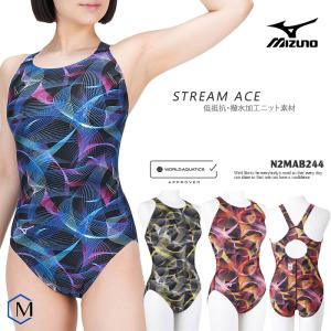 MIZUNO(ミズノ) レース用 競泳水着 レディース ストリー　XS FINA MIZUNO（ミズノ） FINA承認 レディース 競泳水着 N2MGB743 : 水泳専門