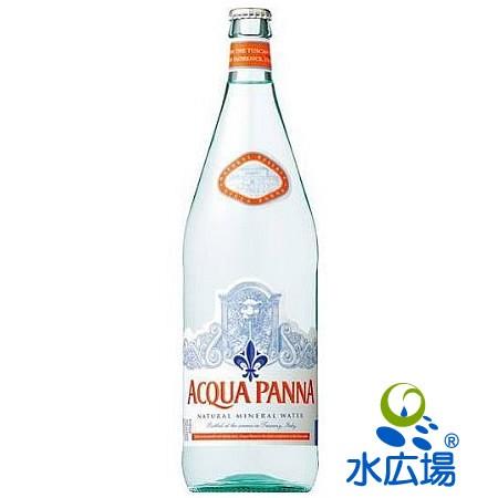 水 1L アクアパンナ　グラスボトル  無炭酸　1Lx12本入り　正規輸入品