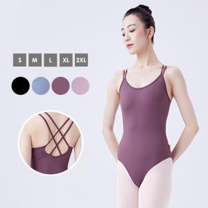 バレエ レオタード 大人 レディース ジュニア キャミソール ノースリーブ 練習着 大きいサイズ シンプル おしゃれ