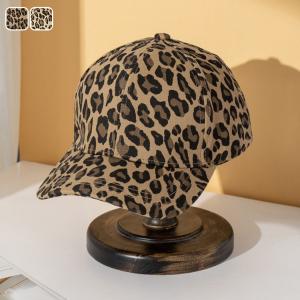 NY ベースボールキャップ 「Leopard」ヒョウ柄 刺繍ロゴ 帽子 ユニ