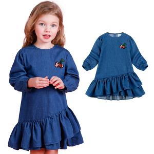 ワンピース キッズ 長袖 女の子 フリル ティアード フェミニン 発表会 子供服 105cm 110cm 120cm 130cm 140cm 150cm