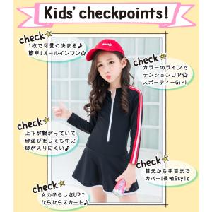 キッズ 水着 女の子 ワンピース 水泳キャップ...の詳細画像2