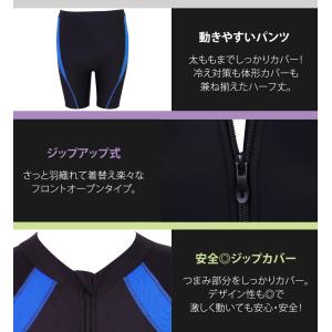 フィットネス水着 レディース 体型カバー 半袖...の詳細画像5