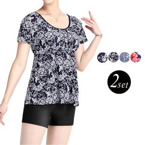 水着 レディース 体型カバー 大きいサイズ 40代 50代 60代