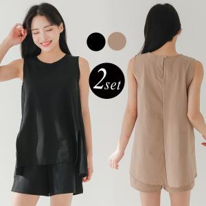 水着 レディース 体型カバー 2点セット 洋服みたい ラッシュガード アシメヘム 黒 30代 40代 50代 爆買