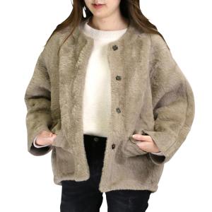 フェイクファーノーカラージャケットの商品一覧 通販 Yahoo ショッピング