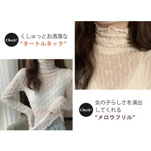 シースルー シアー カットソー レディース メ...の詳細画像3