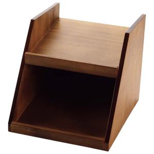 木製 オーガナイザーボックス用スタンド 2段2列 茶｜mizumawari-chuubou