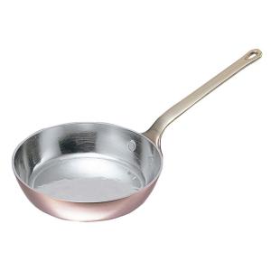 銅製 フライパン 30cm 内面メッキ無 板厚約2mm 業務用仕様 日本