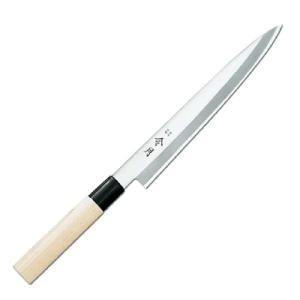 刺身包丁 210mm 片刃 右手用 ハガネ カスミ 堺源吉作 ダイキチ 日本製