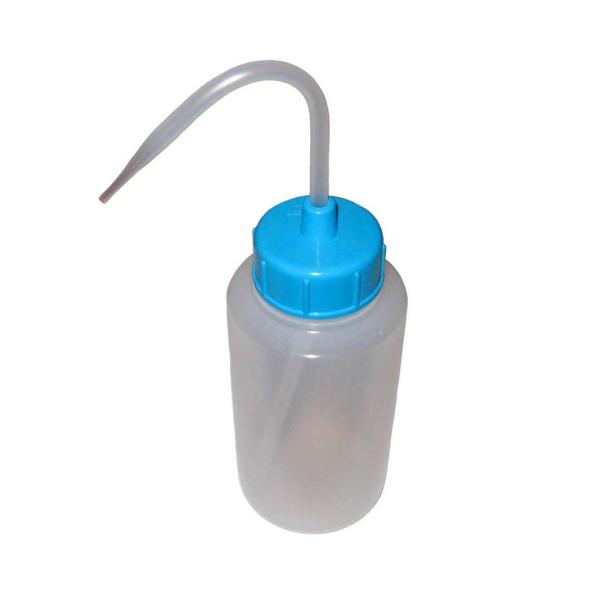 （部品販売）カラーキャップ広口洗浄瓶 250ml ライトブルー 927-22-22-47