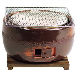 ポーラスセラミックス炭火コンロ長角七輪 BQ8WF 4〜8人用