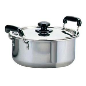 遠藤商事 TKG SA ステンレス プラ柄 厚板 実用鍋 27cm AZT0727