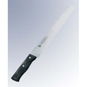 箱なし 堺孝行 平刃 カステラナイフ 33cm ステン 木柄 : 馬嶋屋菓子