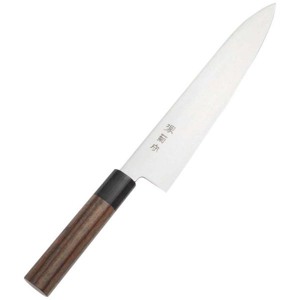 堺菊守（モリブデン鋼）和式 ウォールナット柄 牛刀 24cm