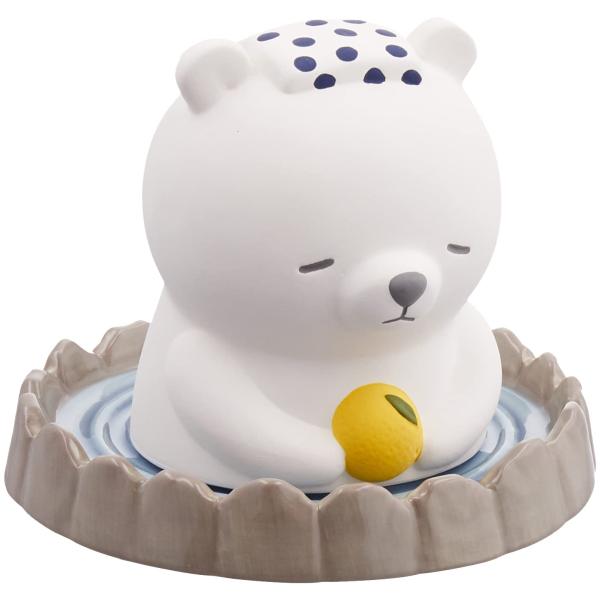 りぶはあと 温泉加湿器 プレミアムねむねむアニマルズ しろくまのラッキー ポット本体:W7.5xD7...