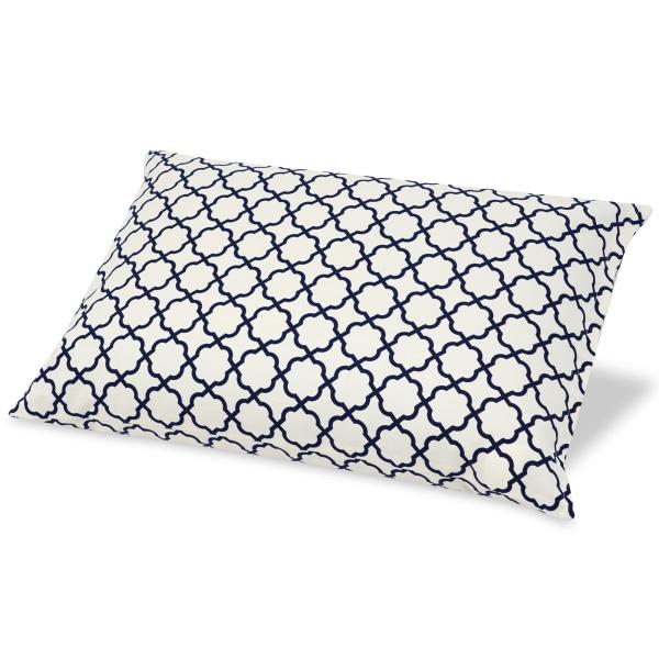 SEIDO そばがら 枕 日本製 そば殻 まくら 高さ調節可能 北欧柄 洋室 (ブルー)