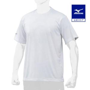 MIZUNO（ミズノ） 野球 シャツ 公式 Tシャツ 丸首 半袖 グレー