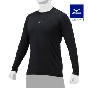 ミズノ公式 ローネック／長袖 野球／抗菌防臭／防汚 ユニセックス ブラック｜mizuno-shop