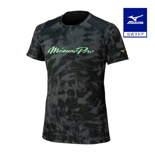 野球 シャツ ミズノ 公式 ミズノプロ ソーラーカット Tシャツ 半袖 ブラック シンプル 普段着 ...