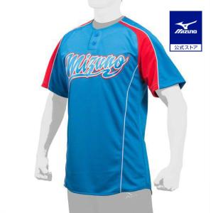 MIZUNO（ミズノ） ミズノ公式 イージーシャツ ネイビー×レッド