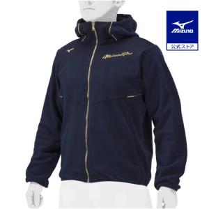 ミズノ公式 フリースフーディ ユニセックス ネイビー