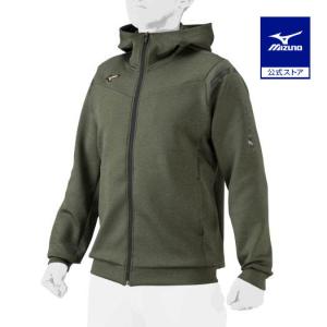 ミズノ公式  ミズノプロ ストレッチスウェットフーディ ユニセックス カーキ｜mizuno-shop