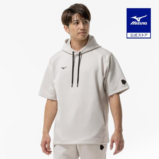 野球 ミズノ 公式 リリースポイント スウェット フーディ 半袖 シルバーバーチ MIZUNO トレ...