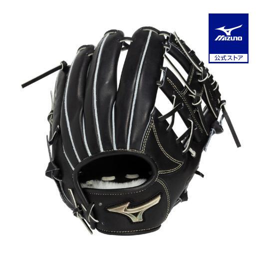 ミズノ公式 ゴールデンエイジ硬式用 グローバルエリート GE 内野手用/サイズGA9 ブラック ジュ...