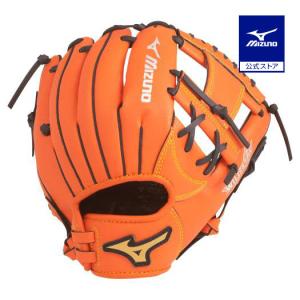 ミズノ公式 少年軟式用ワイルドキッズ オールラウンド用／サイズ5S  クリアオレンジ｜mizuno-shop