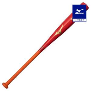 ミズノ公式 打撃可トレーニングVコング02-W 木製／84cm／平均900g レッド×オレンジ｜mizuno-shop