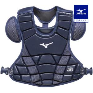 ミズノ公式 少年軟式用プロテクター サイズS／野球 ネイビー｜mizuno-shop