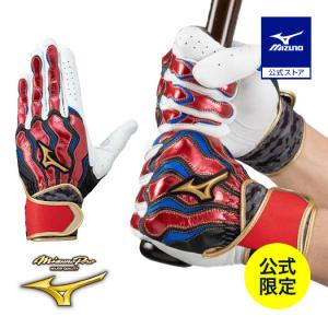 ミズノプロバッティンググローブ(両手用) MIZUNO（ミズノ） 交換無料 野球 バッティンググローブ 大人 両手用