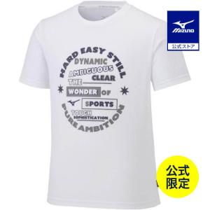 ミズノ公式  ミズノ直営店限定 グラフィックTシャツ ジュニア ホワイト｜mizuno-shop