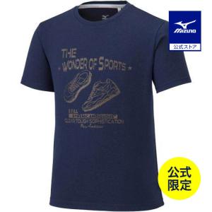 ミズノ公式 グラフィックTシャツ ジュニア ネイビーの商品画像