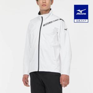 ミズノ公式 テックシールドジャケット 大きいサイズ メンズ ホワイト クリアランス