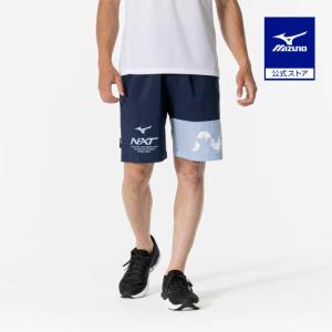 ミズノ公式 N-XT クロスハーフパンツ ユニセックス ネイビー×ブルーフィッシュ｜mizuno-shop