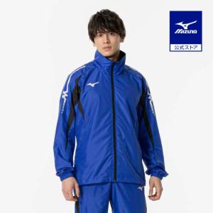 ミズノ公式 ウィンドブレーカージャケット ユニセックス サーフブルー×ブラック｜mizuno-shop