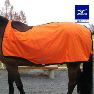 ミズノ公式 ブレスサーモ エクササイズラグ 乗馬用 2枚合せ フレイムオレンジ×ブラック｜mizuno-shop