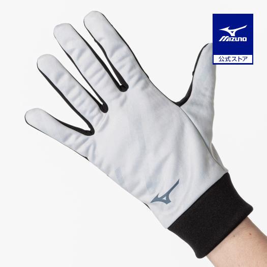 ミズノ公式  発熱素材 ブレスサーモ手袋 ユニセックス スノーホワイト
