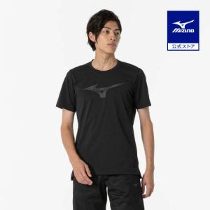 ミズノ公式 ソフトドライTシャツ メンズ ブラック｜mizuno-shop