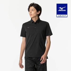 ミズノ公式 ソフトドライポロシャツ メンズ ブラック｜mizuno-shop