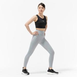 ミズノ公式 タイツ グレイッシュサックス レディースの詳細画像4