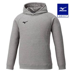 ミズノ公式 スウェットシャツ プルオーバーフーディー ユニセックス グレー杢｜mizuno-shop