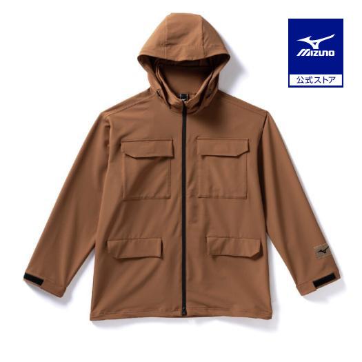ミズノ公式 ルーズフィットストレッチジャケット ブラウン メンズ トレーニングウェア