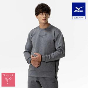 ミズノ公式 ストレッチスウェットフーディ ユニセックス グレー杢